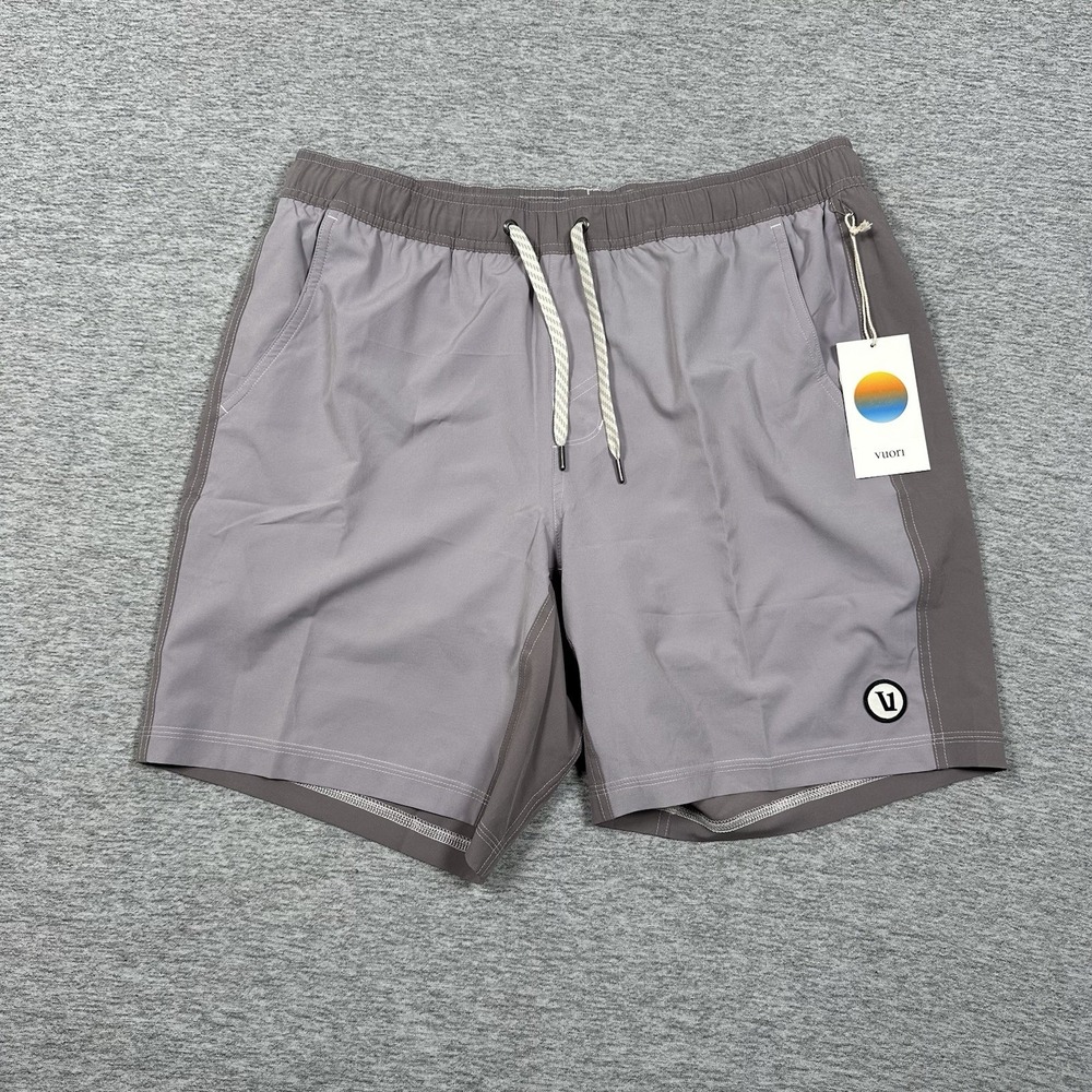 Vuori Athletic Shorts Mens Large Kore Cinder Lined Active Gym Running NEW